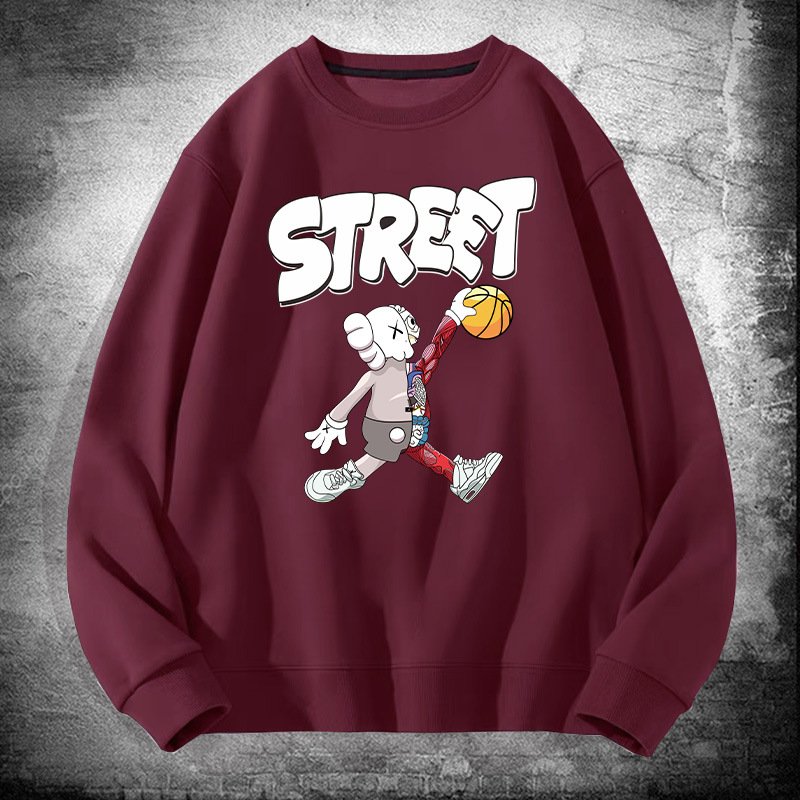 画像12: Kaws Street Basketball x Sesame Street Print Sweat shirt ユニセックス 男女兼用 子供用 カウズ バスケット×セサミストリートプリント トレーナー  (12)