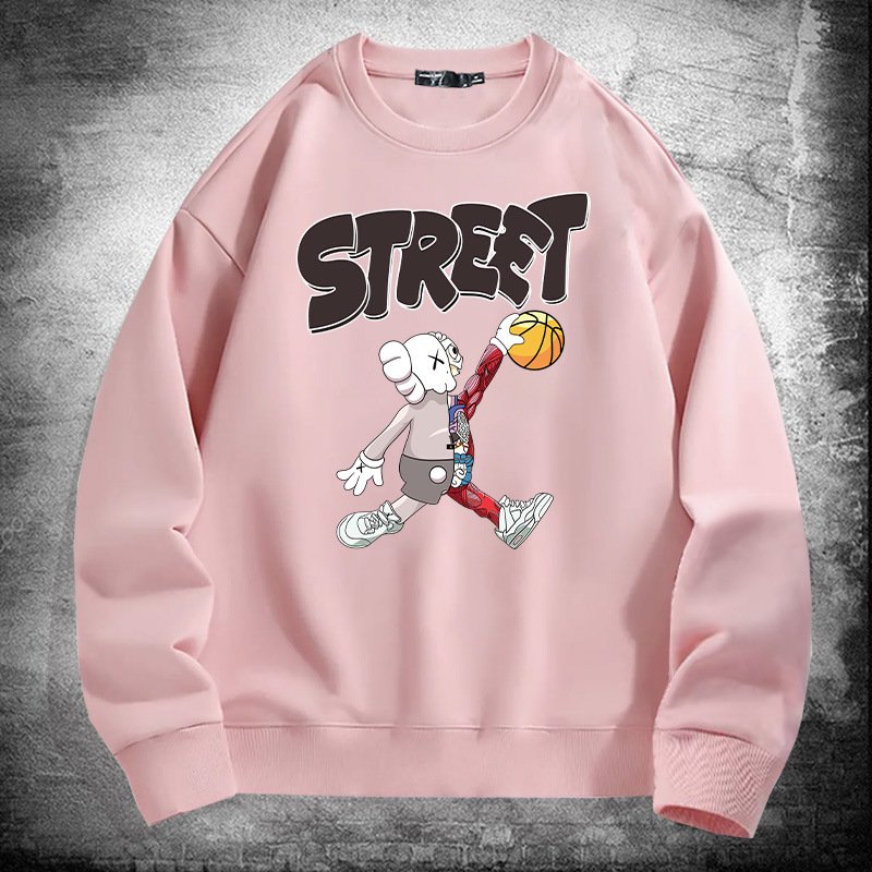 画像4: Kaws Street Basketball x Sesame Street Print Sweat shirt ユニセックス 男女兼用 子供用 カウズ バスケット×セサミストリートプリント トレーナー  (4)