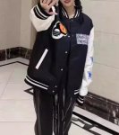 画像9: Contrast color pilot embroidered stadium jumper Pilot jacket Blouson baseball uniform jacket　 ユニセックス 男女兼用スタジアムジャンパー スタジャン MA-1 ボンバー ジャケット ブルゾン (9)