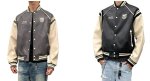 画像15:  Basic one-point logo embroidered stadium jumper Blouson baseball uniform jacket　 ユニセックス 男女兼用ベーシックワンポイントエンブレムスタジアムジャンパー スタジャン MA-1 ボンバー ジャケット ブルゾン (15)