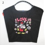 画像2: Unisex Mickey Mouse & Donald Duck Embroidered Large Capacity Nylon Crossbody Portable Handheld Tote Shoulder Bag　ユニセックス　男女兼用 トートショルダーミッキーマウス＆ドナルドダック刺繍大容量ナイロンクロスボディポータブルハンドヘルド (2)