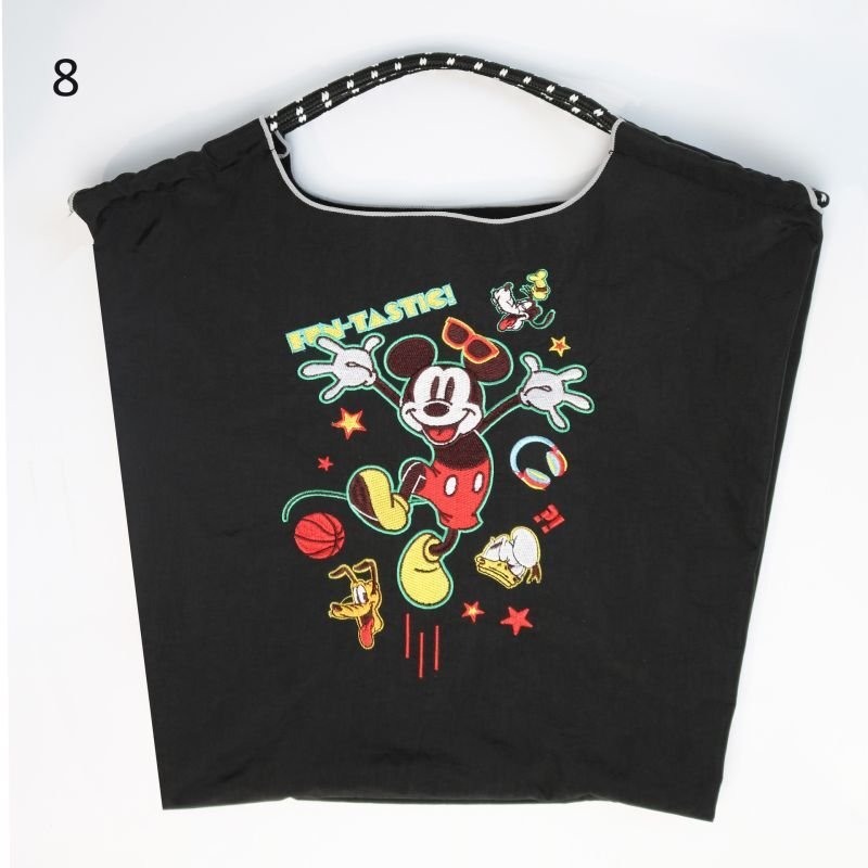 画像8: Unisex Mickey Mouse & Donald Duck Embroidered Large Capacity Nylon Crossbody Portable Handheld Tote Shoulder Bag　ユニセックス　男女兼用 トートショルダーミッキーマウス＆ドナルドダック刺繍大容量ナイロンクロスボディポータブルハンドヘルド (8)