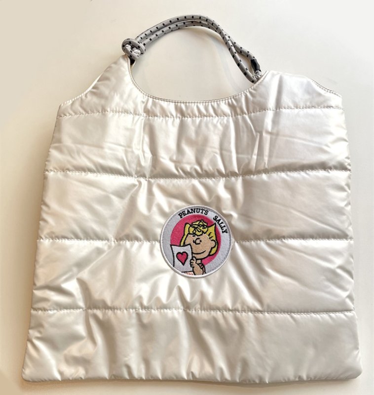 画像6: Unisex Snoopy Down Large Capacity Shoulder Tote Bag Commuting Shopping Bag ユニセックス 男女兼用スヌーピーダウン大容量ショルダートートバッグ通勤通学ショッピングバッグ (6)