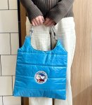 画像3: Unisex Snoopy Down Large Capacity Shoulder Tote Bag Commuting Shopping Bag　ユニセックス　男女兼用スヌーピーダウン大容量ショルダートートバッグ通勤通学ショッピングバッグ (3)