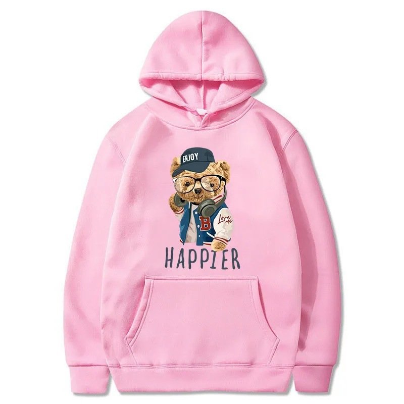 画像8: Unisex Stadium jumper bear print hoodie sweatshirt   男女兼用 ユニセックス スタジャンベア  プリントフーデー パーカー スウェットトレーナー (8)