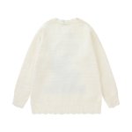 画像5: Mickey Mouse color knitted round neck distressed sweater 　男女兼用ユニセックスミッキーマウスカラーミッキー編み込みクールネックダメージセーター ニット (5)