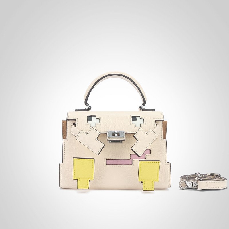 画像3: Leather Monster Ocean Doll Picto Bag 2-way tote shoulder bag doll bag モンスター オーシャン ドール バッグ トートショルダー２WAYバッグ (3)