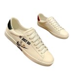 画像1: 24 Unisex Mens Tom and Jerry Paint Leather  Ace stripes mark sneakers ユニセックス メンズ 本革 レザー ライン入り エース トムとジェリー ペイント レースアップ スニーカー (1)