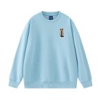 画像4: Stylish bear accent print Sweat Shirt  ユニセックス 男女兼用 ワンポイントおしゃれベア  プリント スウェットシャツ トレーナー  (4)