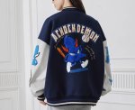 画像6: Unisex Achock Baseball Embroidered Stadium Jumper Baseball Uniform jacket Blouson  jacket　 ユニセックス 男女兼用Achockベースボール刺繍スタジアムジャンバー スタジャン MA-1 ボンバー ジャケット ブルゾン (6)