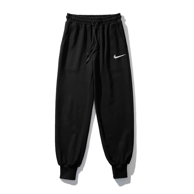 画像2: 24 Broken swoosh Parody Sweat Pants NK ブロークン スウォッシュ スウェット パンツ  男女兼用 ユニセックス ジョガーパンツ 裾絞りタイプ (2)
