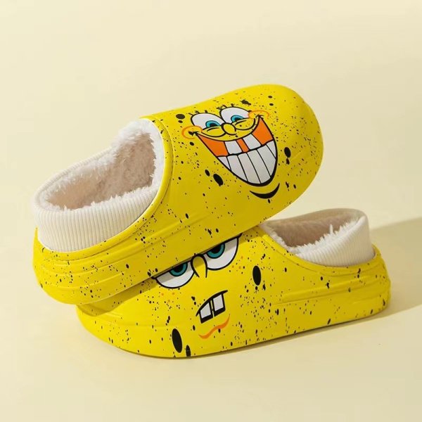 画像1: Men's Sesame Street x kaws Eco fur slip on shoes ユニセックス 男女兼用 セサミストリート×カウズ  ボア付き スリッポン シューズ (1)
