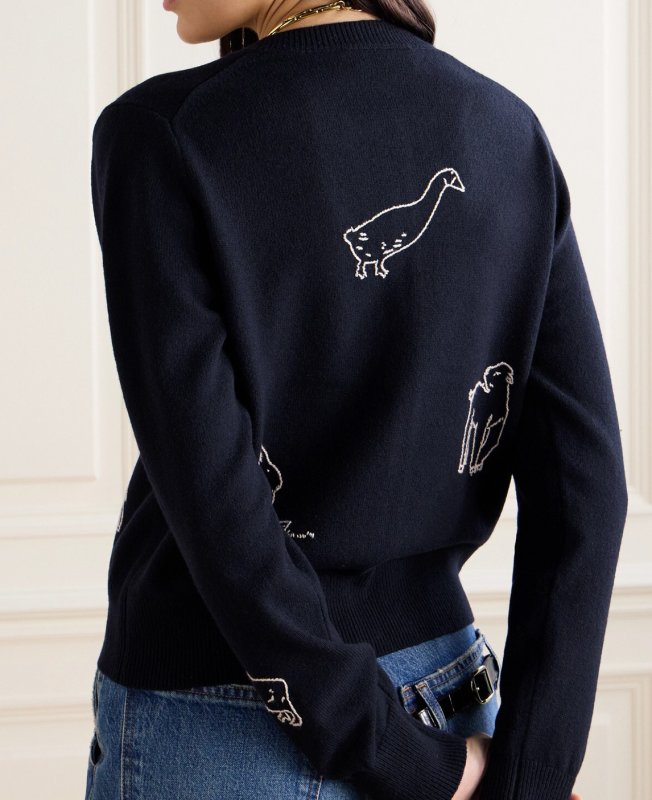 画像7: Pop embroidery round neck long sleeve knit cardigan jacket sweater 男女兼用ユニセックスポップ刺繍ラウンドネック長袖ニットカーディガンジャケットニット (7)