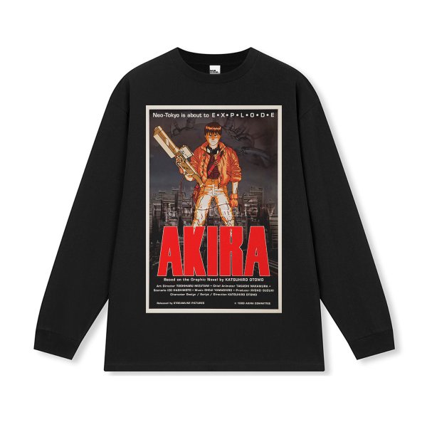 画像1: SALE セール Unisex Vintage Design AKIRA Long Sleeve T-shirt  男女兼用 ユニセックス ヴィンテージ デザイン アキラ 長袖Tシャツ 2 (1)