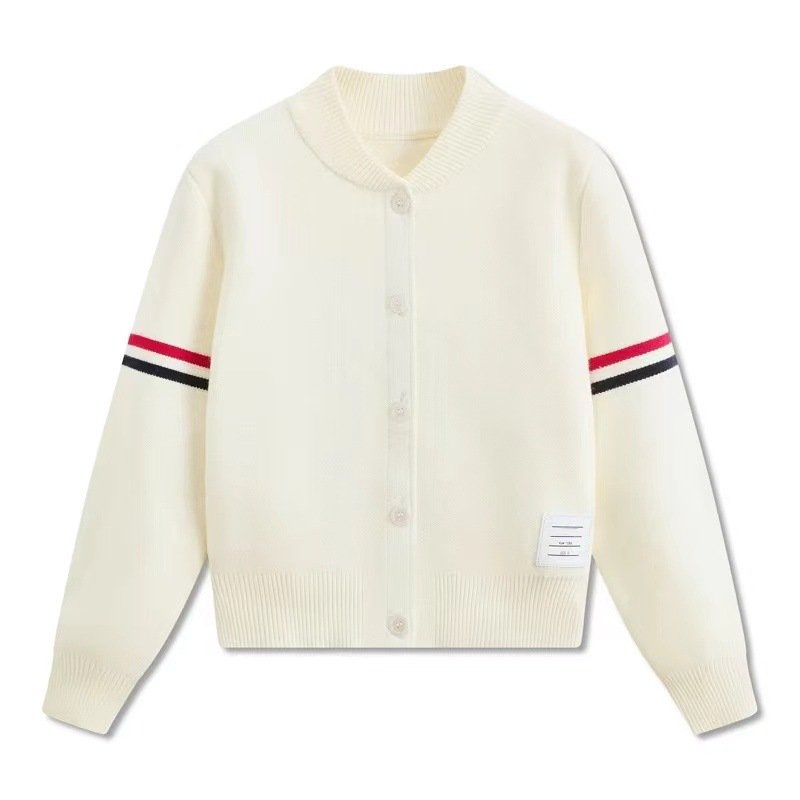 画像1: Round Neck College TB Style Cardigan Jacket coat　 ユニセックス 男女兼用 ラウンドネックカレッジTBスタイルカーディガン ジャケットコートトップス (1)
