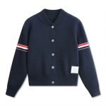 画像2: Round Neck College TB Style Cardigan Jacket coat　 ユニセックス 男女兼用 ラウンドネックカレッジTBスタイルカーディガン ジャケットコートトップス (2)