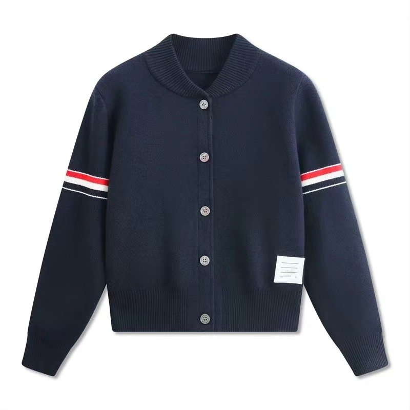 画像2: Round Neck College TB Style Cardigan Jacket coat　 ユニセックス 男女兼用 ラウンドネックカレッジTBスタイルカーディガン ジャケットコートトップス (2)