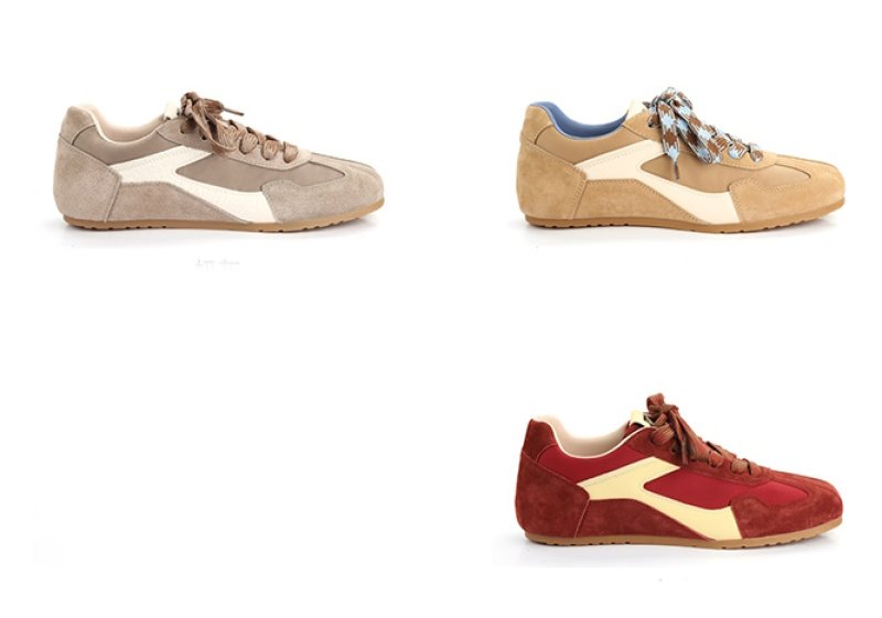 画像4: Retro Soft Sole Forest Lace Up Sneaker Shoes　レトロソフトソールフォレストレースアップ レザースニーカー　シューズ　スニーカー (4)