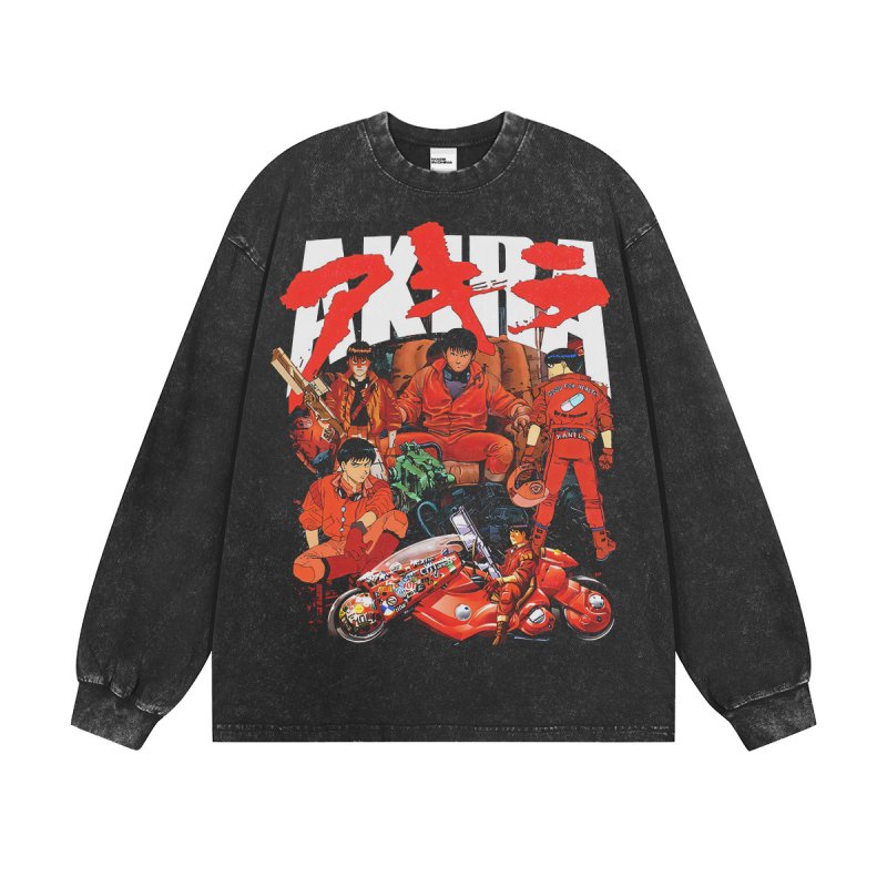 画像2: Unisex Vintage Design AKIRA Long Sleeve T-shirt  男女兼用 ユニセックス ヴィンテージ デザイン アキラ 長袖Tシャツ  (2)