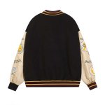 画像3: Towel Embroidery PU Leather Sleeve Splice Stadium jacket BASEBALL JACKET baseball uniform  blouson  ユニセックス 男女兼用 エンブレム刺繍スタジアムジャンパー スタジャン MA-1 ボンバー ジャケット ブルゾン (3)