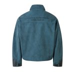 画像3: Unisex Graphic number print zip-up lapel jacket Stadium Jumper Blouson ユニセックス 男女兼用 グラフィックナンバープリントジップアップラペルジャケット スタジャン ブルゾン (3)