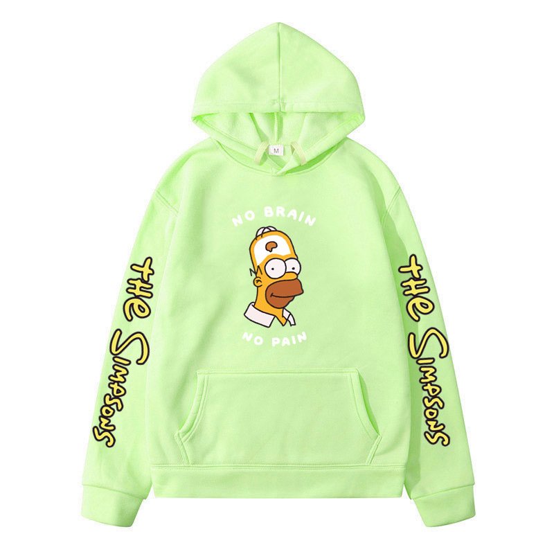 画像9: Homer Simpson Long Sleeve hoodie  ユニセックス 男女兼用ホーマーシンプソン長袖フーディーパーカー (9)