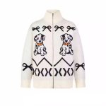 画像2: Dalmatian Puppy Zip Up Sweater Cardigan Coat　 ユニセックス 男女兼用ダルメシアン子犬ジップアップセーターカーディガンコート トップス (2)