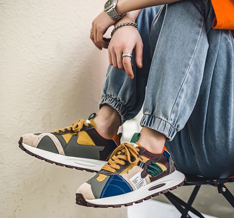 画像6: Unisex Pop color lace-up sneakers  ユニセックス 男女兼用 ポップカラー スニーカー (6)