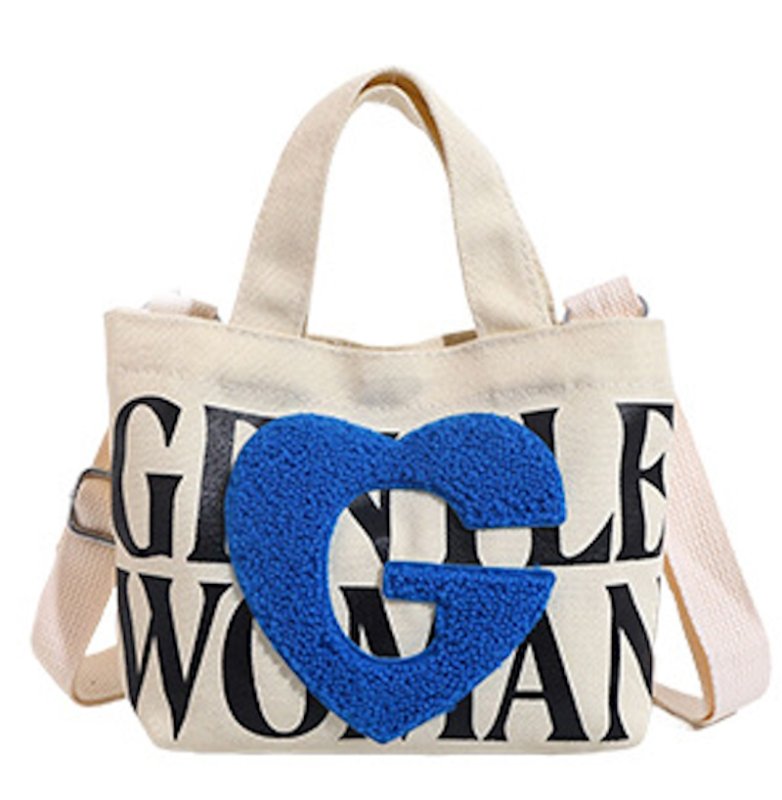 画像11: Apple G Applique Canvas Mini Tote Shoulder Crossbody Bag　アップリGアップリケ付きキャンバスミニトート ショルダークロスボディバッグ　 (11)