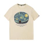 画像7: Unisex NASA Snoopy WOODSTOCK starry night Print T-shirt ユニセックス 男女兼用 スヌーピー ウッドストック 星月夜 プリント 半袖 Tシャツ (7)