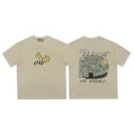 画像3: Unisex NASA Snoopy WOODSTOCK starry night Print T-shirt ユニセックス 男女兼用 スヌーピー ウッドストック 星月夜 プリント 半袖 Tシャツ (3)