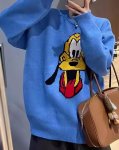 画像5: Goofy braided round neck pullover sweater Knit　グーフィー編み込みラウンドネック長袖ラウンドネックセーターニット (5)