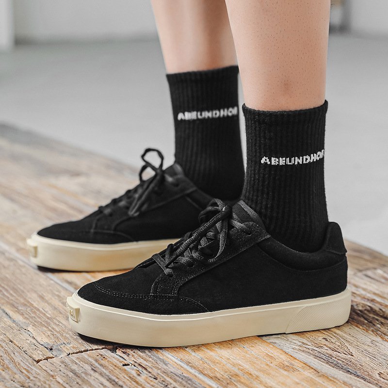 画像5: Unisex Suede lace-up platform sneakers  ユニセックス 男女兼用スエード厚底プラットフォーム  レースアップスニーカー (5)
