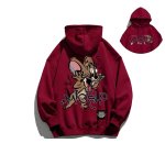 画像4: SALE セールTom and Jerry Jerry print hoodie Sweatshirt  ユニセックス男女兼用 トム＆ジェリ ジェリープリント フーディ スウェット (4)