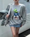 画像2: Goofy print long sleeve sweatshirt 　ユニセックス男女兼用 グーフィープリント 長袖スウェットトレーナー (2)