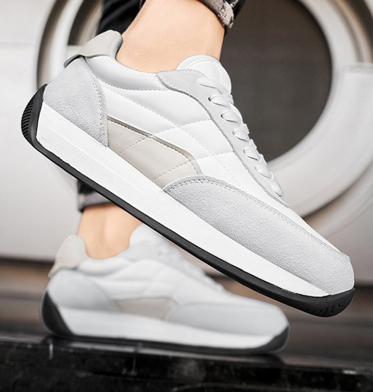 画像5: Unisex Quilted lace-up low-top sneakers ユニセックス 男女兼用キルティング  レースアップスニーカー (5)