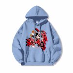 画像8:  Unisex Donald Duck & Mickey Mouse flaming basketball print Hoodie Sweatshirt　 ユニセックス男女兼用プリントドナルドダック＆ミッキーマウス 炎のバスケットボールプリントフーディスウェット (8)