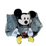 画像2: Unisex Mickey x DISNEY  3D Mickey Denim Matelasse Tote shoulder bag　カラフル ミッキー ぬいぐるみ マトラッセ トートショルダーバッグ (2)