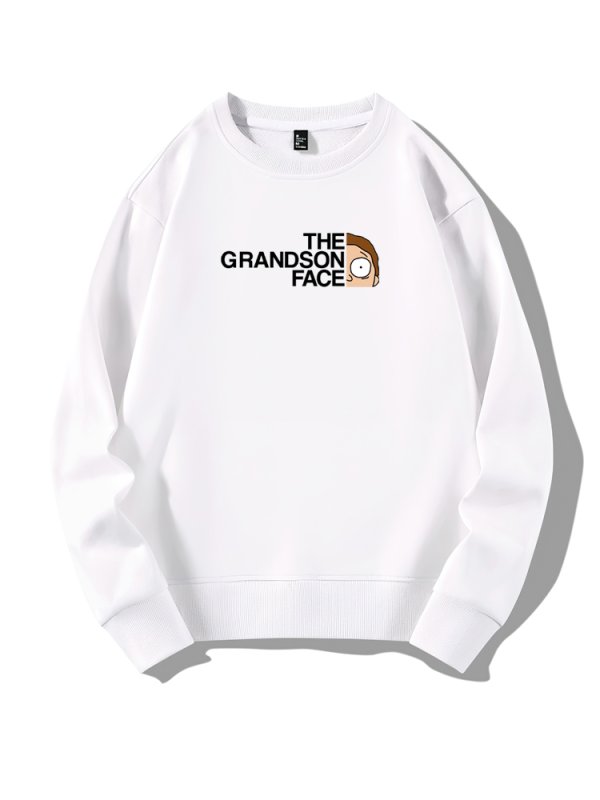 画像2: Unisex  Unisex Rick and Morty Scientist Sweatshirt　 ユニセックス男女兼用リック アンド モーティ サイエンティストフェイス プリントスウェットトレーナー (2)