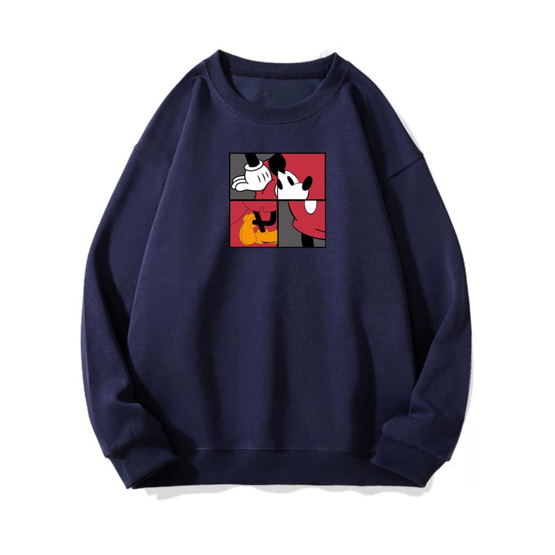画像13: Unisex Jigsaw Mickey Mouse Print Sweatshirt　ユニセックス男女兼用ジグソーミッキー ミッキーマウスプリントスウェットトレーナー (13)