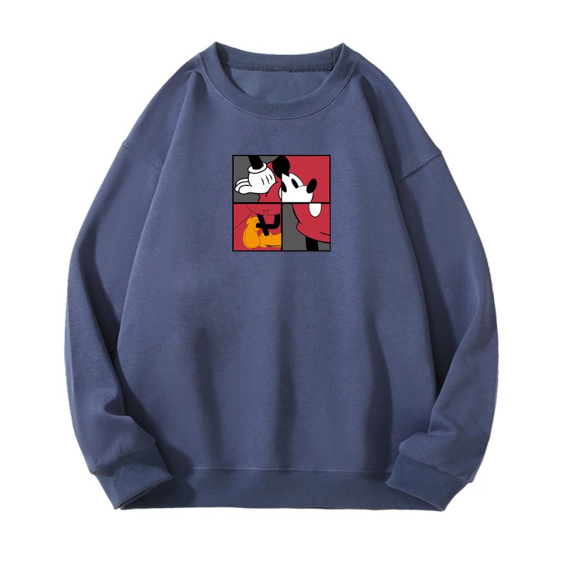 画像5: Unisex Jigsaw Mickey Mouse Print Sweatshirt　ユニセックス男女兼用ジグソーミッキー ミッキーマウスプリントスウェットトレーナー (5)