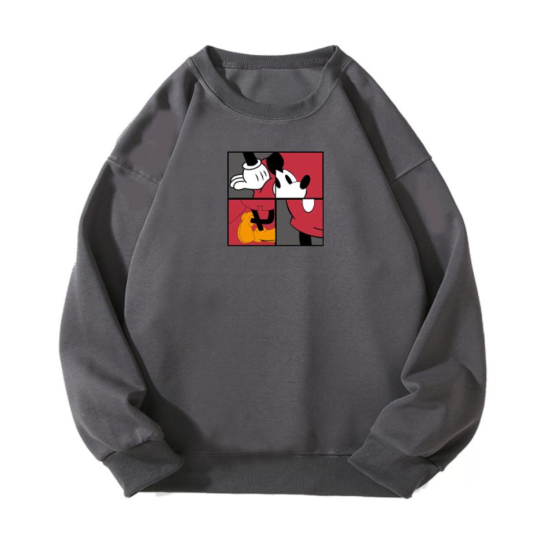 画像15: Unisex Jigsaw Mickey Mouse Print Sweatshirt　ユニセックス男女兼用ジグソーミッキー ミッキーマウスプリントスウェットトレーナー (15)