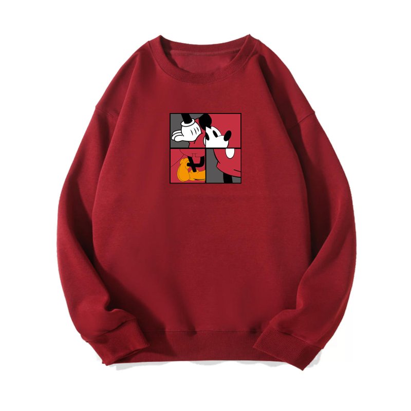 画像11: Unisex Jigsaw Mickey Mouse Print Sweatshirt　ユニセックス男女兼用ジグソーミッキー ミッキーマウスプリントスウェットトレーナー (11)
