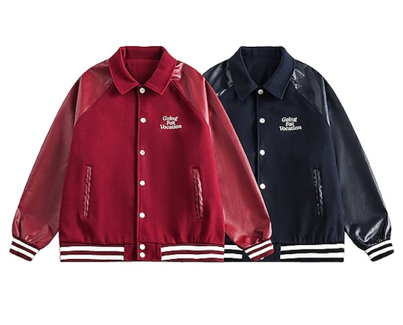 画像3: going for vocation embroidery Stadium Jumper baseball uniform jumper jacket blouson ユニセックス 男女兼用 going for  vocation刺繍スタジアムジャンパー スタジャン MA-1 ボンバー ジャケット ブルゾン (3)