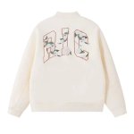 画像2: RIC & Camellia Embroidery Stadium Jumper baseball uniform jumper jacket blouson ユニセックス 男女兼用RIC＆カメリア椿刺繍 スタジアムジャンパー スタジャン MA-1 ボンバー ジャケット ブルゾン (2)