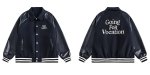 画像1: going for vocation embroidery Stadium Jumper baseball uniform jumper jacket blouson ユニセックス 男女兼用 going for  vocation刺繍スタジアムジャンパー スタジャン MA-1 ボンバー ジャケット ブルゾン (1)