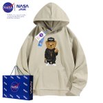 画像11: NASA men's Loose Compton Bear hip hop street fashion long-sleeved sweater shirt　ユニセックス男女兼用 ナサ コンプトン ベアー クマ プリントフーディーパーカー スウェット (11)