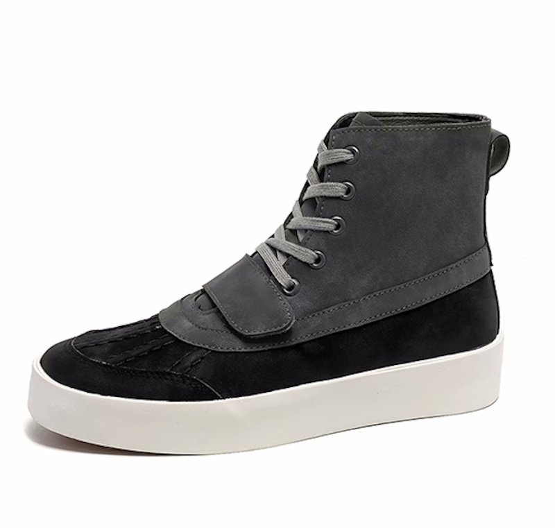 画像3: Unisex High-top bicolor suede lace-up boots   男女兼用ユニセックスハイトップバイカラースウェードレースアップブーツ  (3)