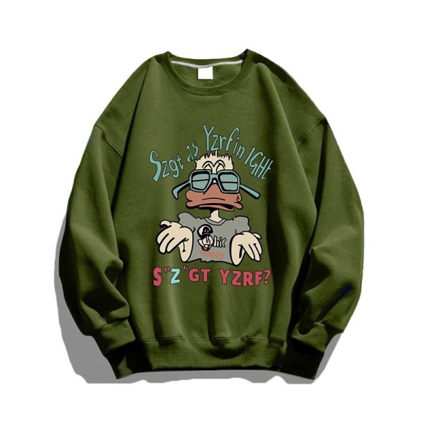 画像5: Unisex Graffiti Donald Duck Sweatshirt Sweat trainer   ユニセックス男女兼用ドナルドダックグラフィックプリントスウェットプルオーバートレーナー (5)