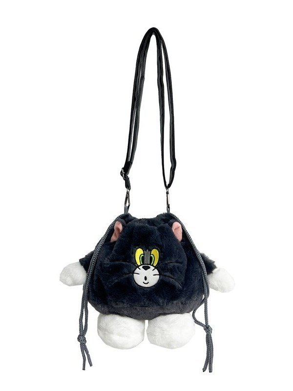 画像3: Tom & Jerry Fur Tote Shoulder Crossbody Bag Handbag   トム&ジェリ―トムとジェリーファーバケットトートショルダークロスボディーバッグハンドバッグ (3)